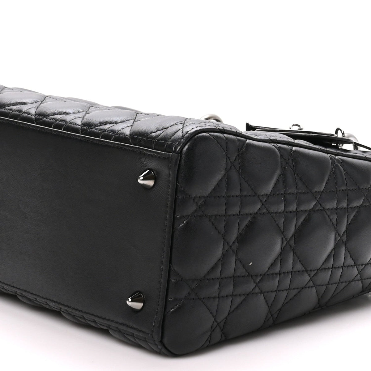 Lambskin Cannage Medium Lady Dior Black