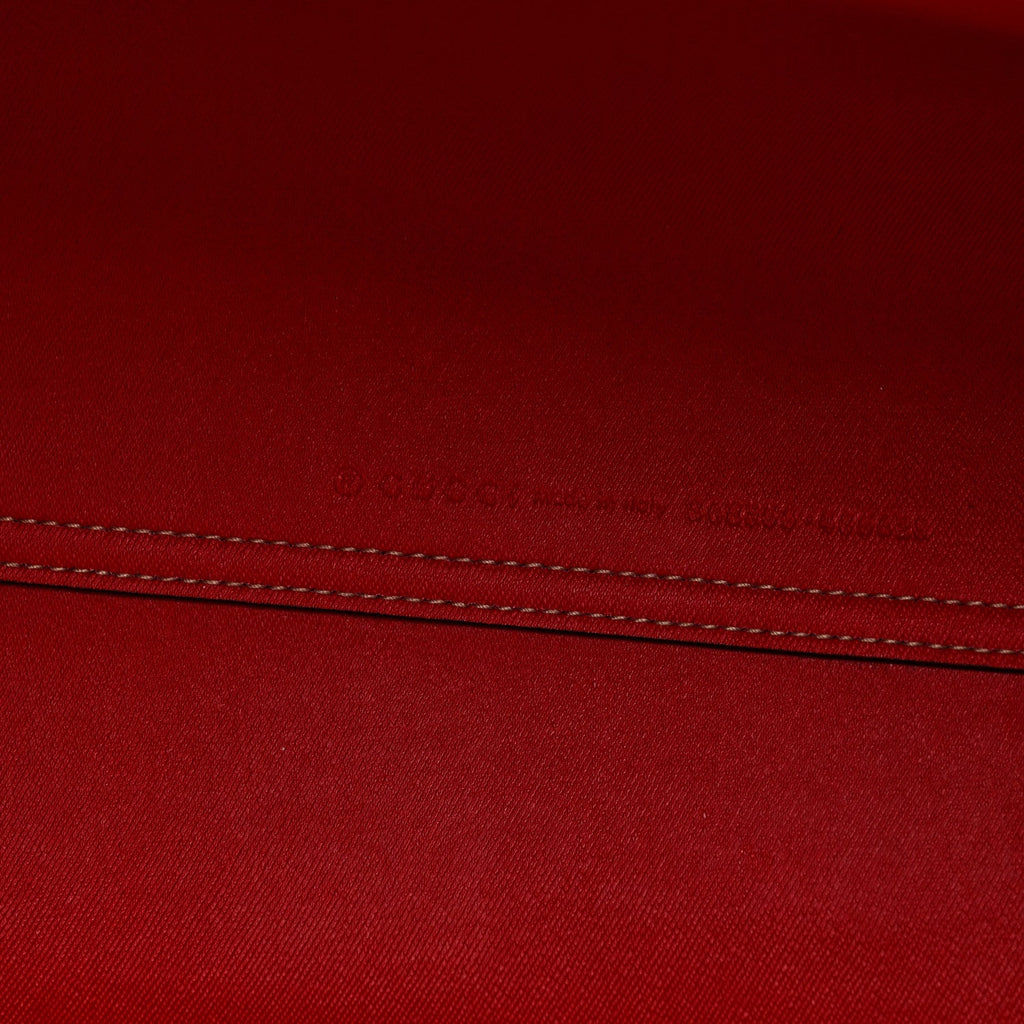 GG Supreme Monogram Medium Reversible Tote Beige Red