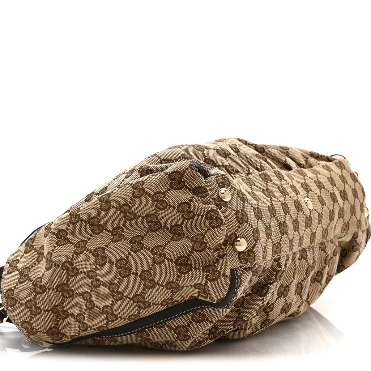 Monogram D Gold Tote Dark Brown