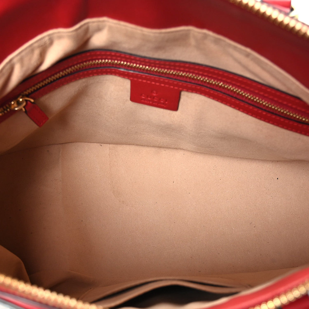 GG Supreme Monogram Blooms Medium Zip Top Tote Beige Blue Navy Hibiscus Red