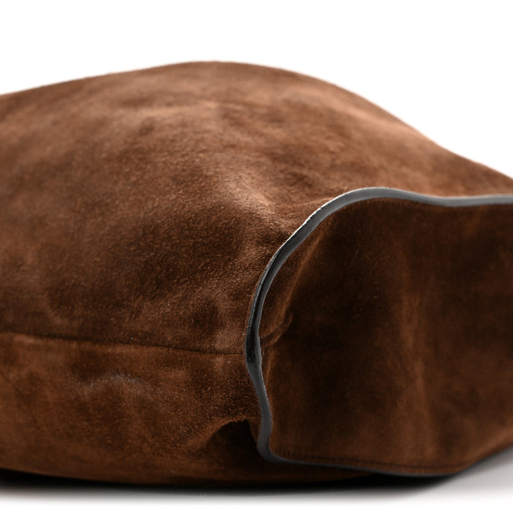 Suede Large Blondie Tote Brown