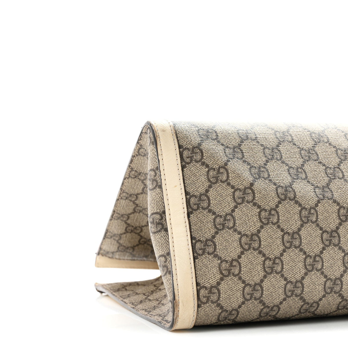 GG Supreme Monogram Medium Padlock Tote White