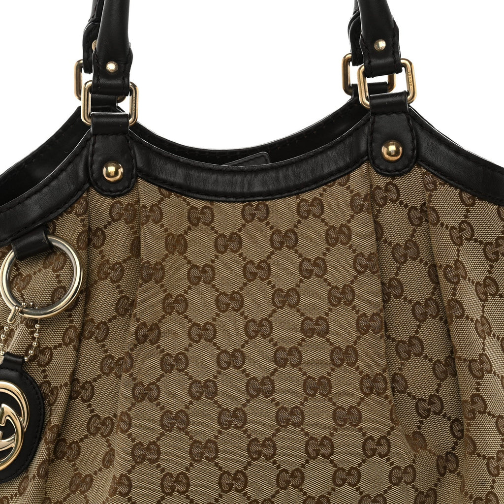 Monogram Medium Sukey Tote Brown