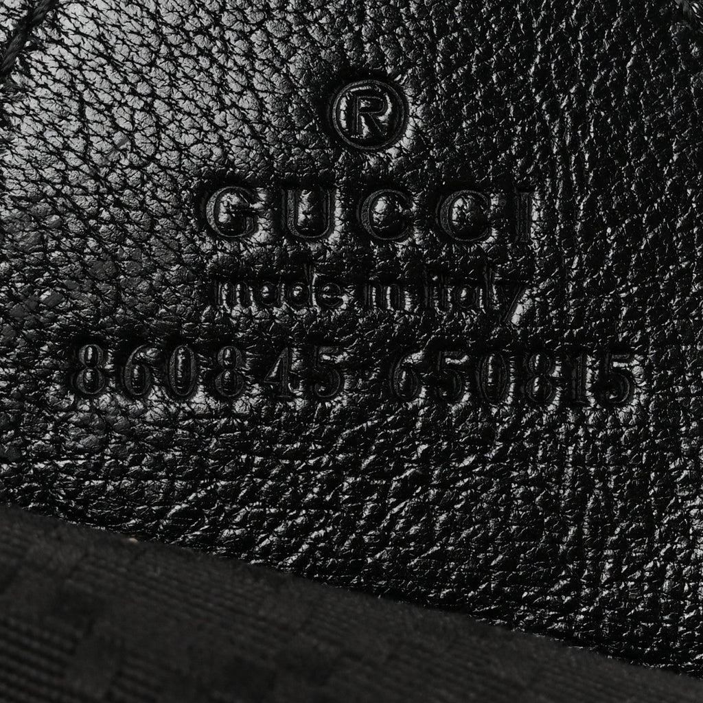 Denim GG Monogram Web Small Giglio Tote Black