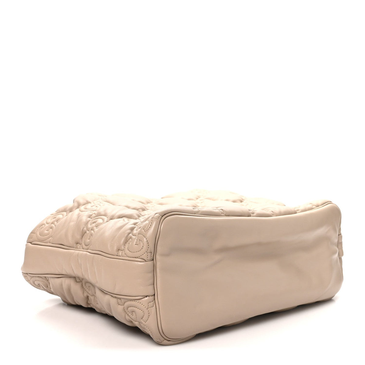 Calfskin GG Matelasse Large Tote Beige