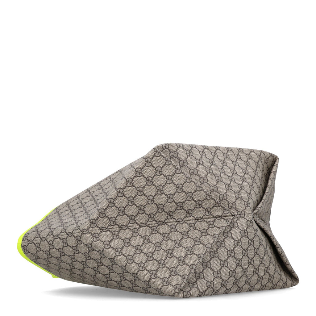GG Supreme Monogram Totissima Shopping Tote Ebony Beige Yellow