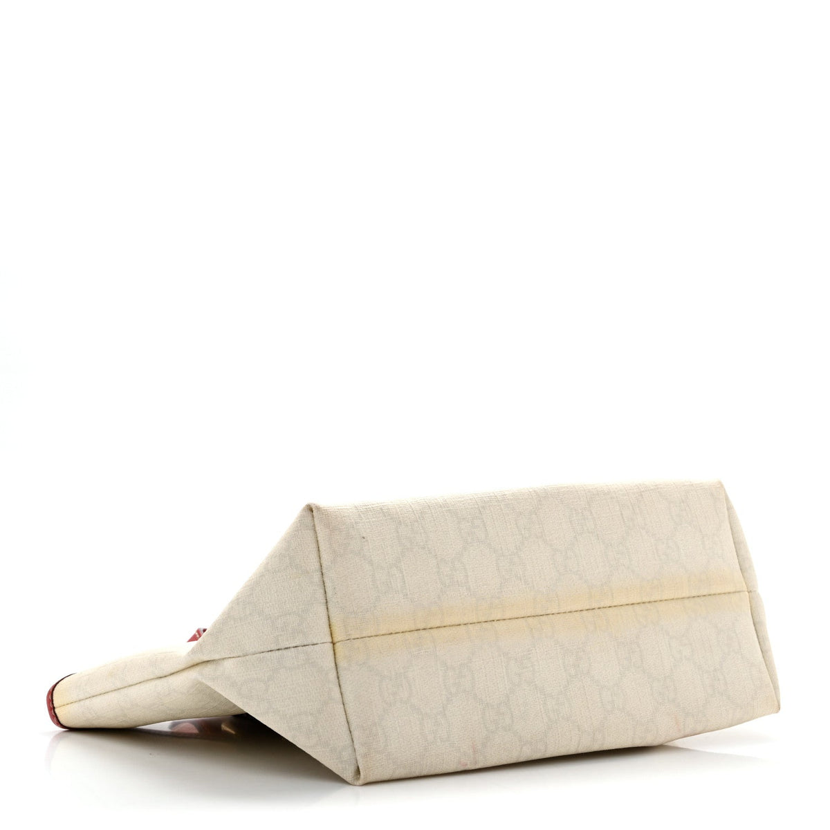 GG Plus Monogram Small Jolicoeur Tattoo Heart Tote Off White Red