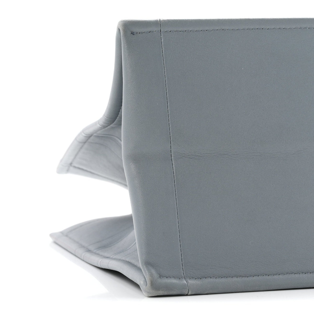 Calfskin Embossed Medium Book Tote Blue