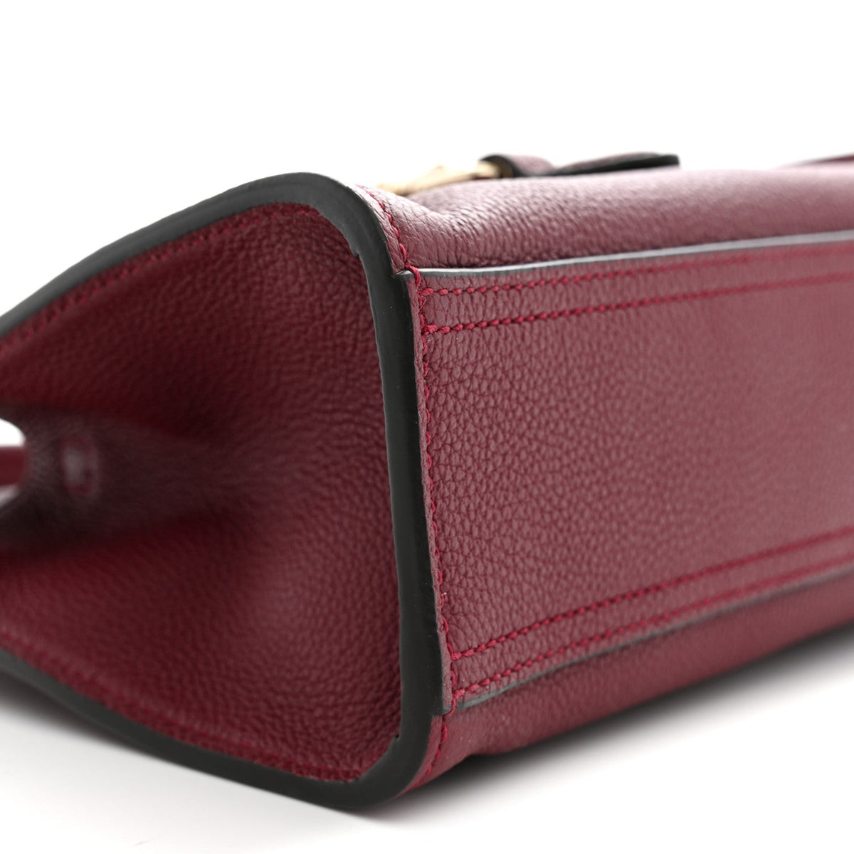 Pebbled Calfskin Small Jackie Tote Ancora Red