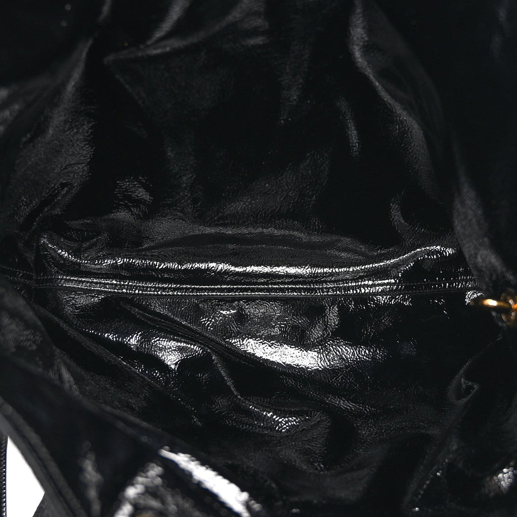 GG Monogram Bamboo Reversible Tote Black