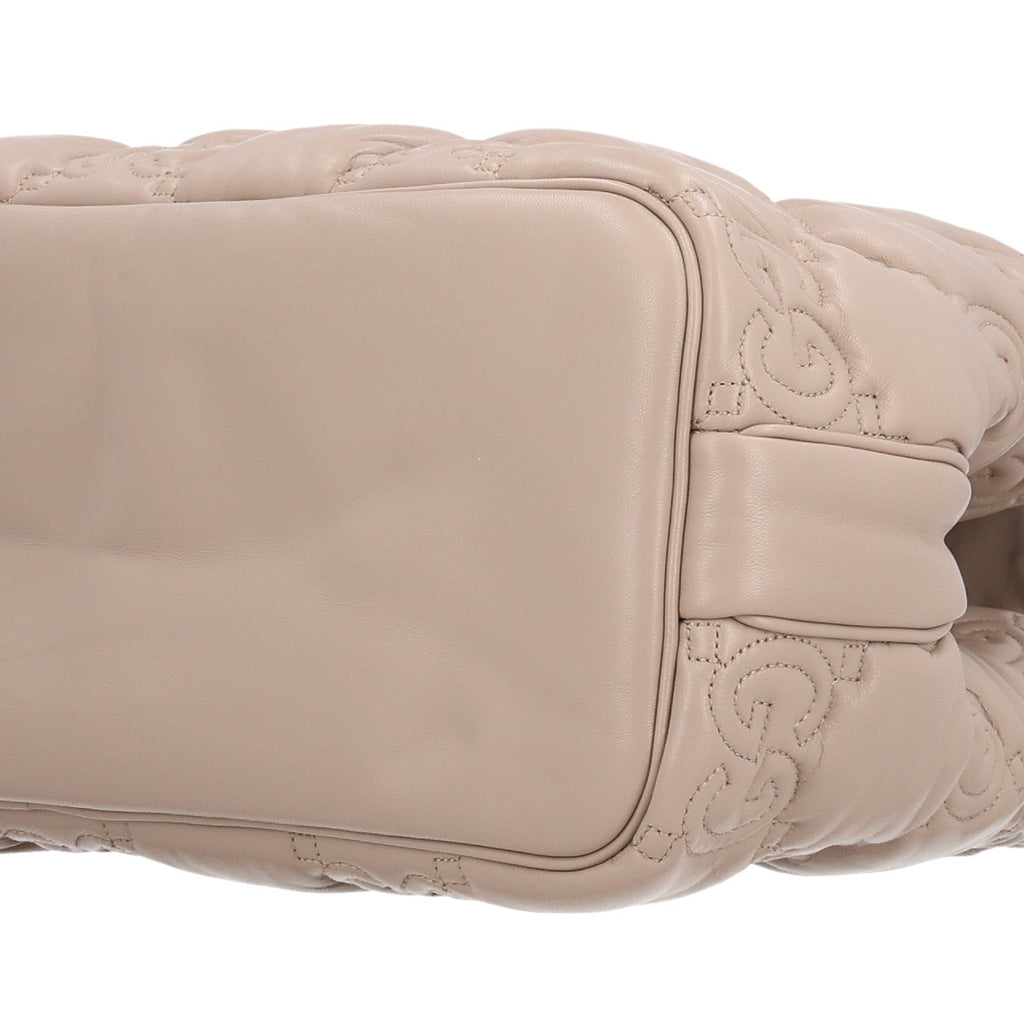 Calfskin GG Matelasse Large Tote  Beige