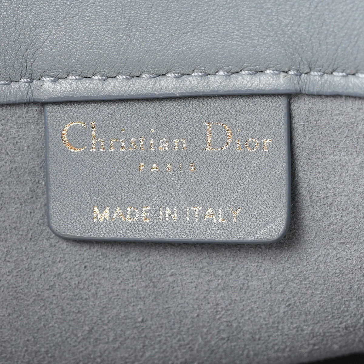 Calfskin Embossed Medium Book Tote Blue