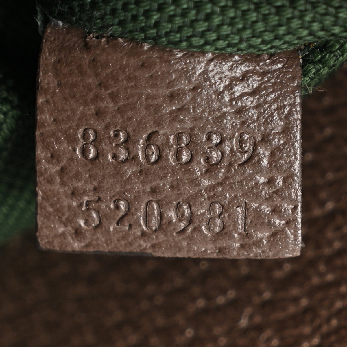 GG Supreme Monogram Web Medium Ophidia Tote Bag Brown