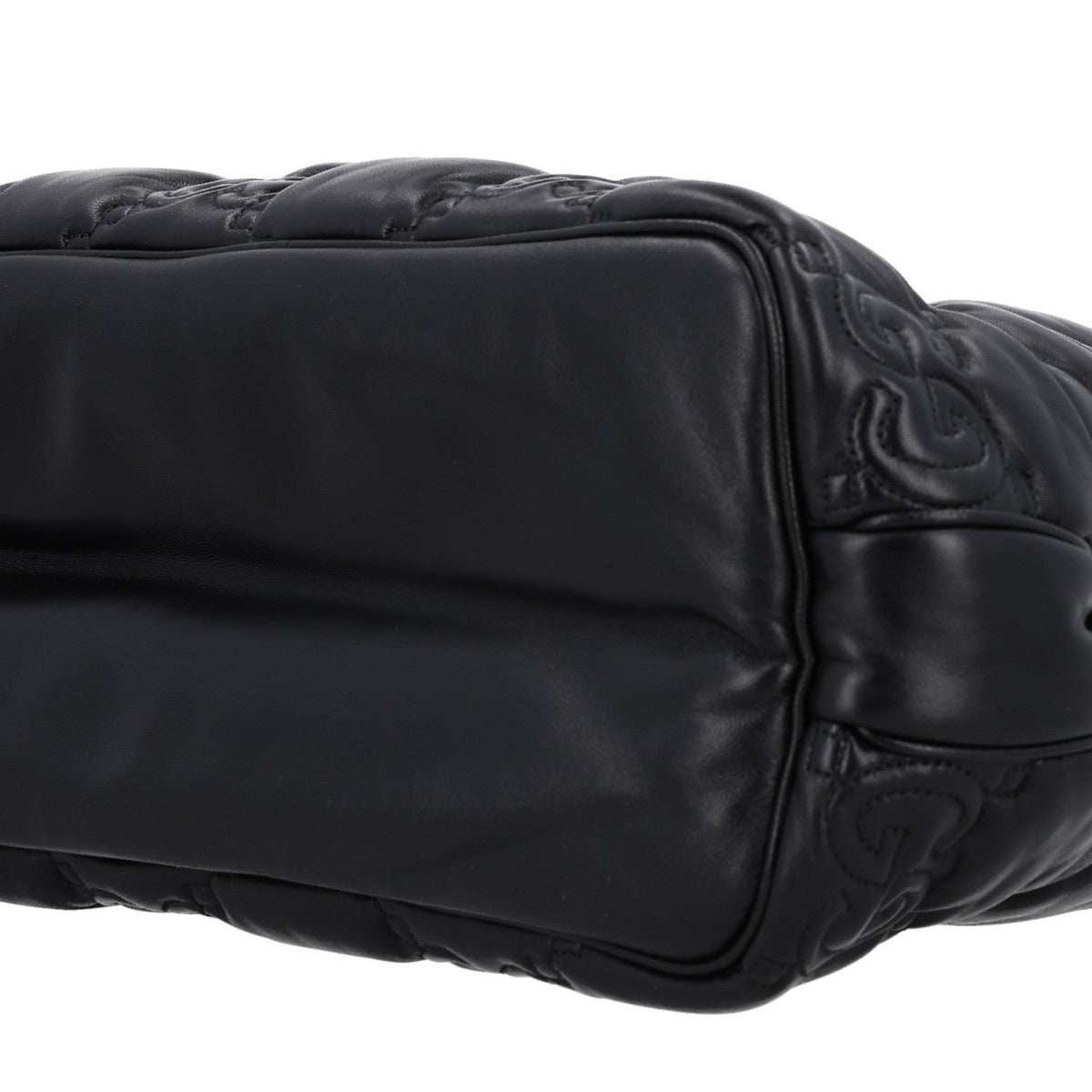 Calfskin GG Matelasse Large Tote Black