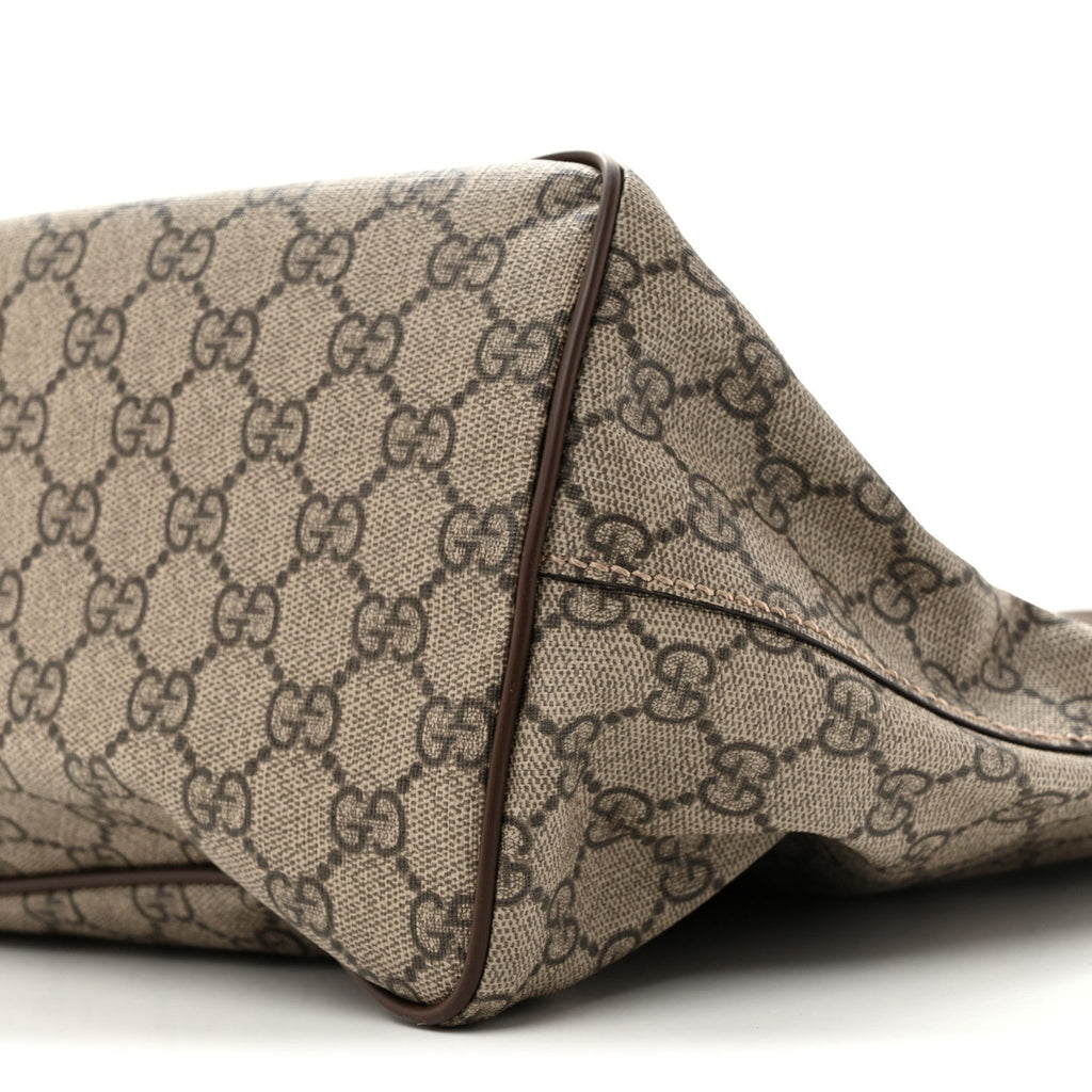 Soft GG Supreme Monogram Courrier Medium Crossbody Tote Beige New Acero