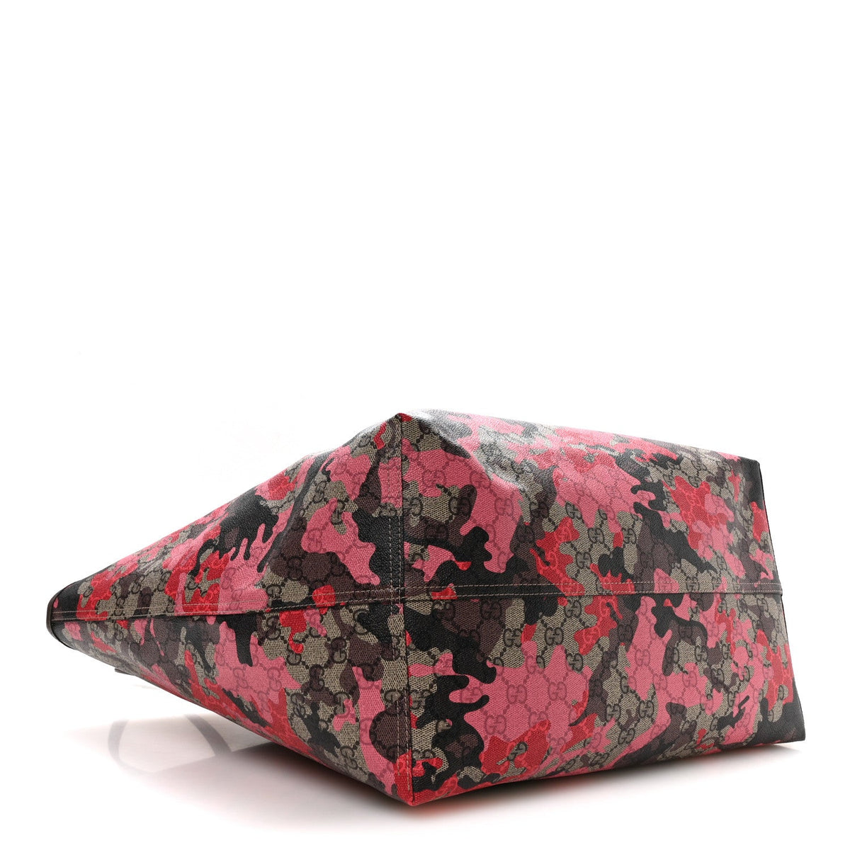 GG Supreme Monogram Camouflage Tote  Pink Red