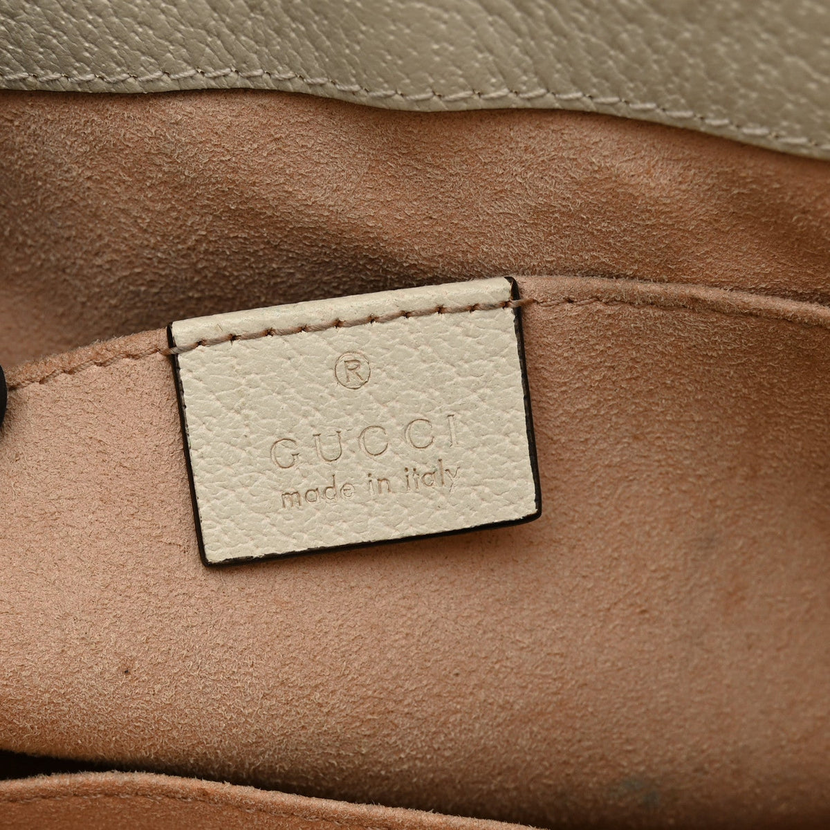 GG Supreme Monogram Flora Textured Calfskin Small Padlock Tote Beige Ebony Multicolor Mystic White