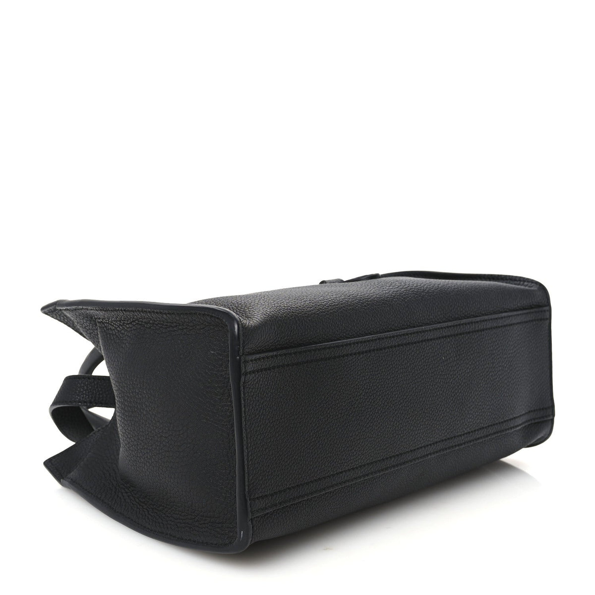 Soft Calfskin Small Jackie Top Handle Bag Black