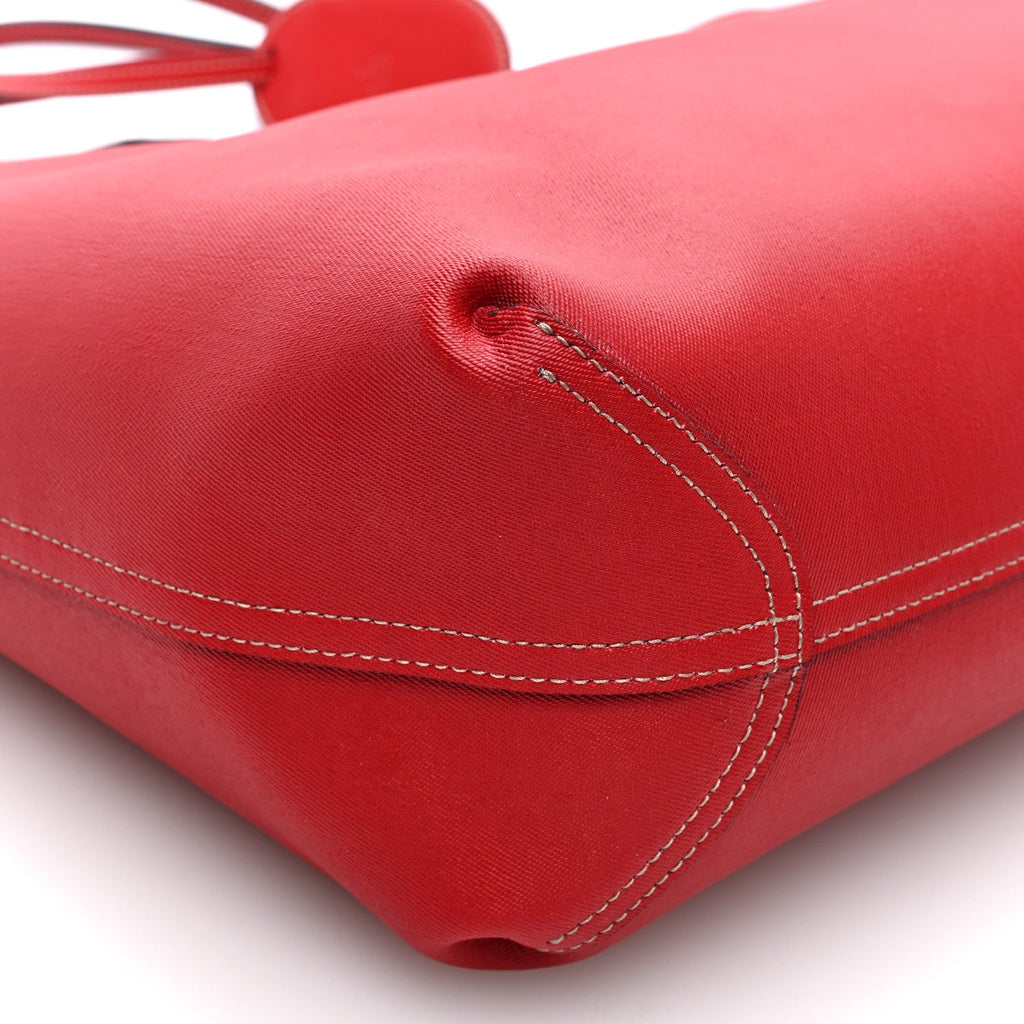 GG Supreme Monogram Medium Reversible Tote Beige Red