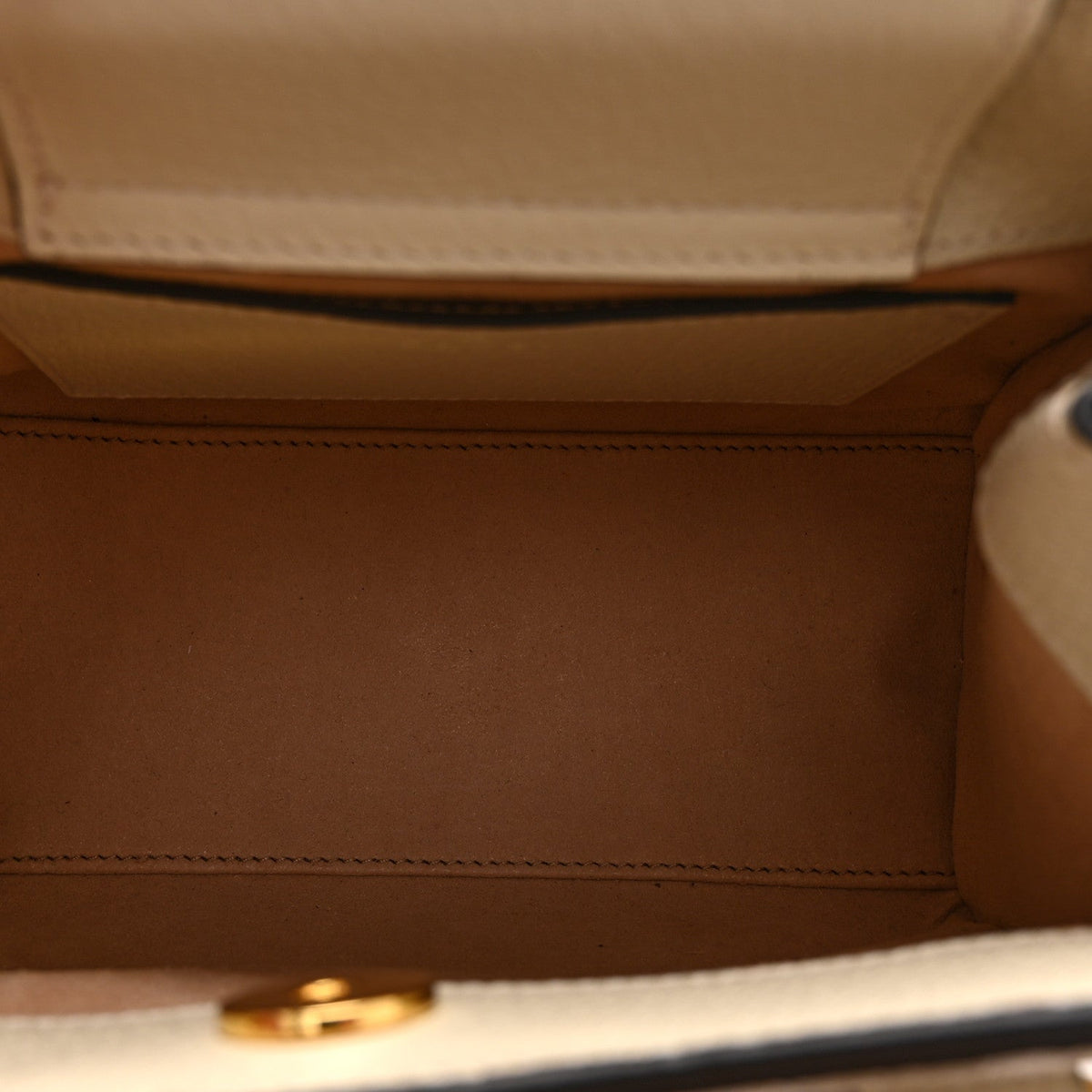 Textured Calfskin Web Mini Diana Tote Bag Mystic White