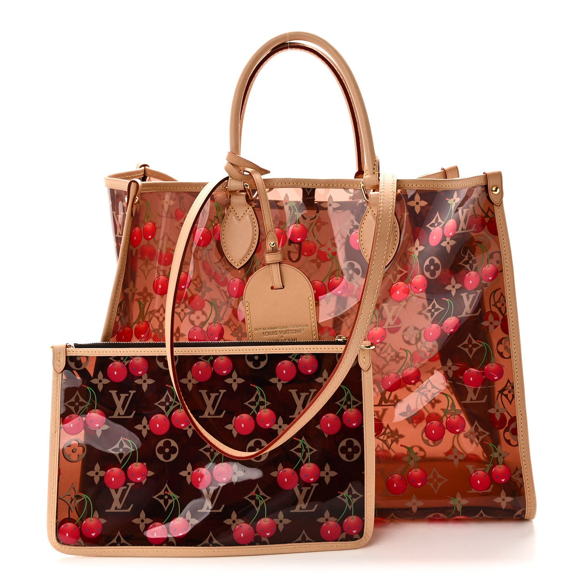 LV X TM Crystal Monogram Cerises Onthego GM