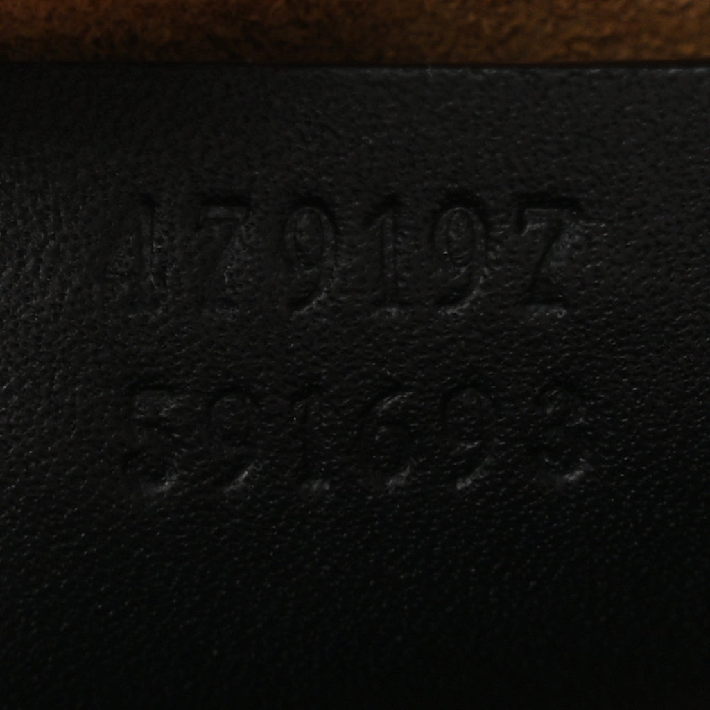 GG Supreme Monogram Medium Padlock Tote Black