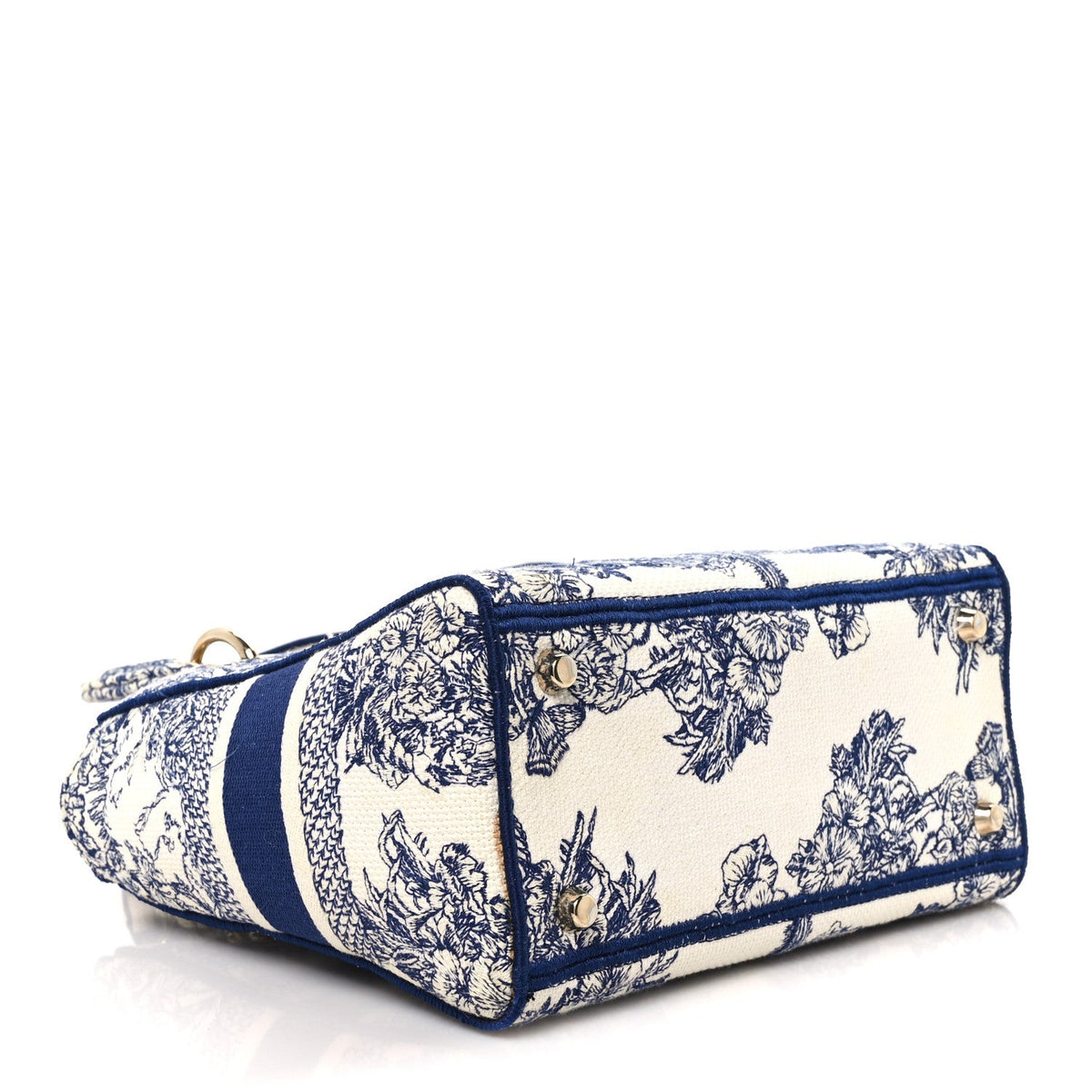 Canvas Reverse Embroidered Rêve d'Infini Medium Lady D-Lite Blue Multicolor