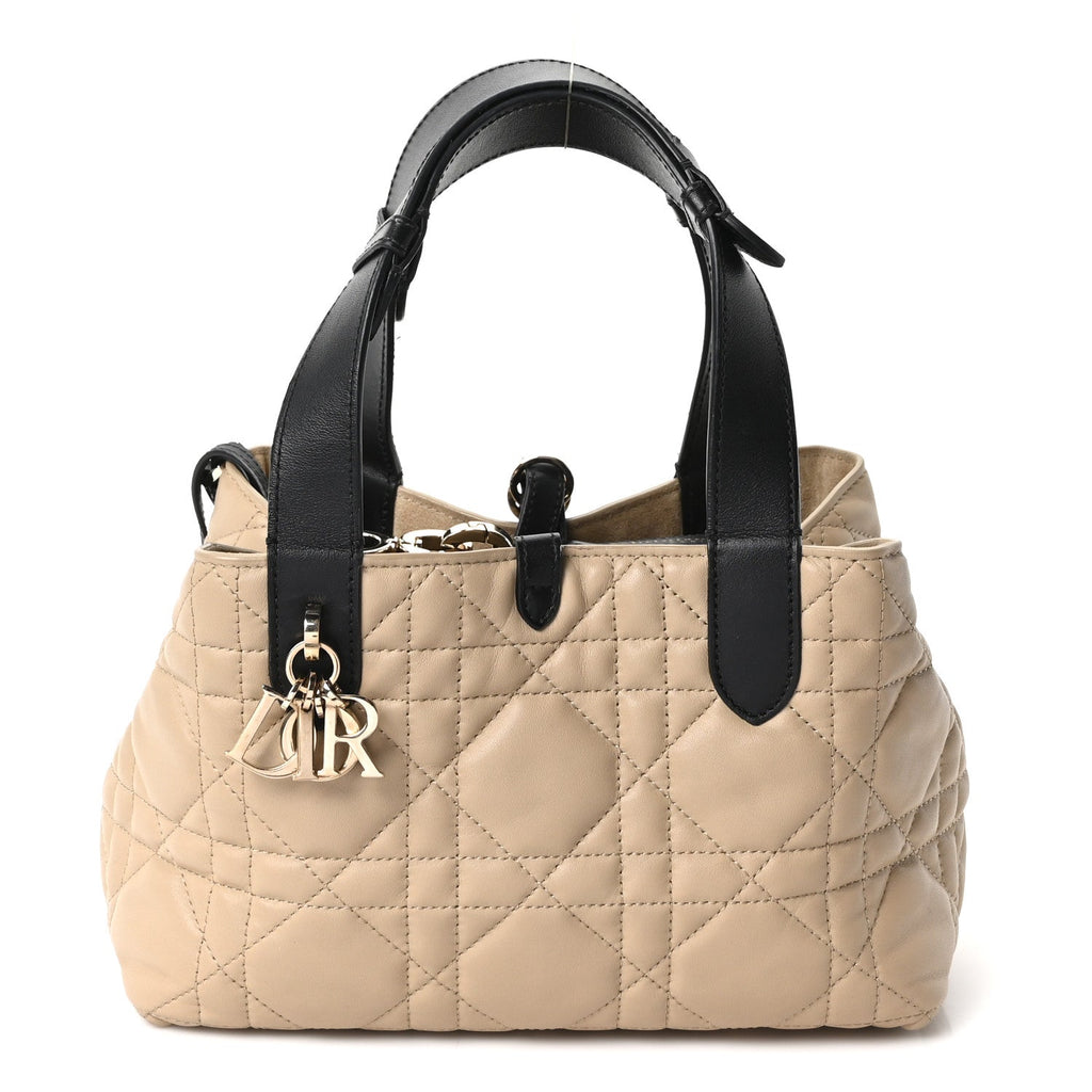 Calfskin Macrocannage Small Toujours Tan Black