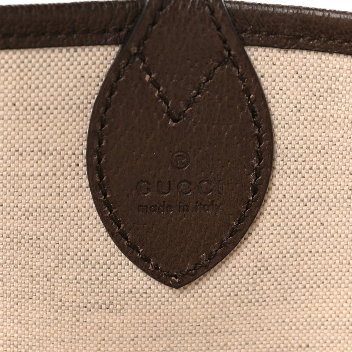 GG Supreme Monogram Textured Dollar Calfskin Web Large Ophidia Tote Beige Ebony New Acero