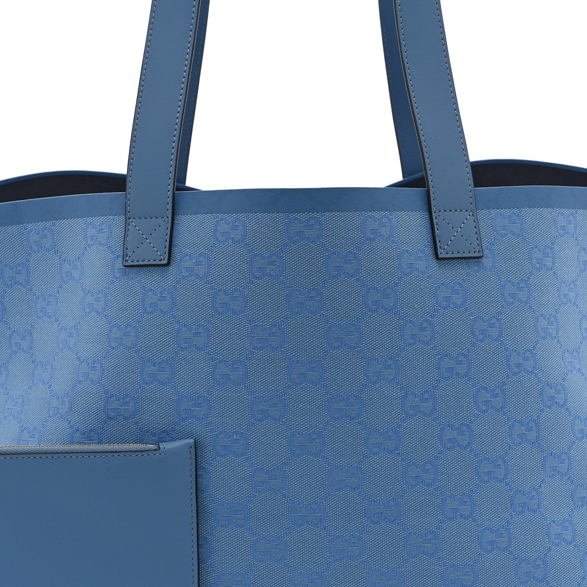 GG Monogram Medium Totissima Shopping Tote Light Blue