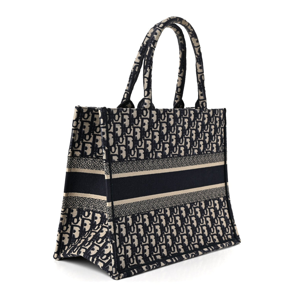 Oblique Medium Book Tote Blue Multicolor