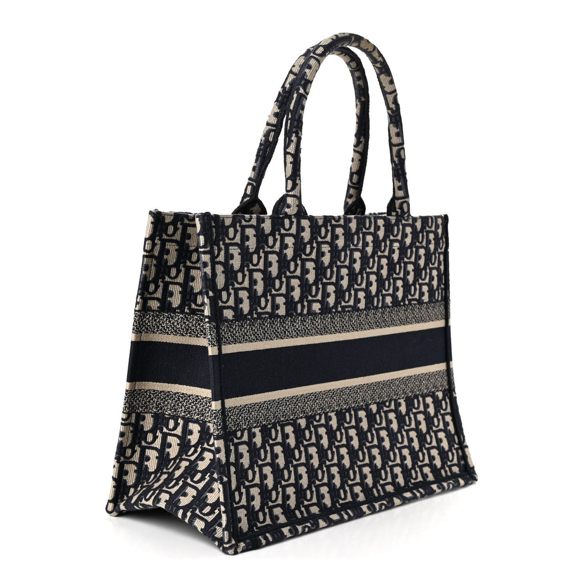 Oblique Medium Book Tote Blue Multicolor