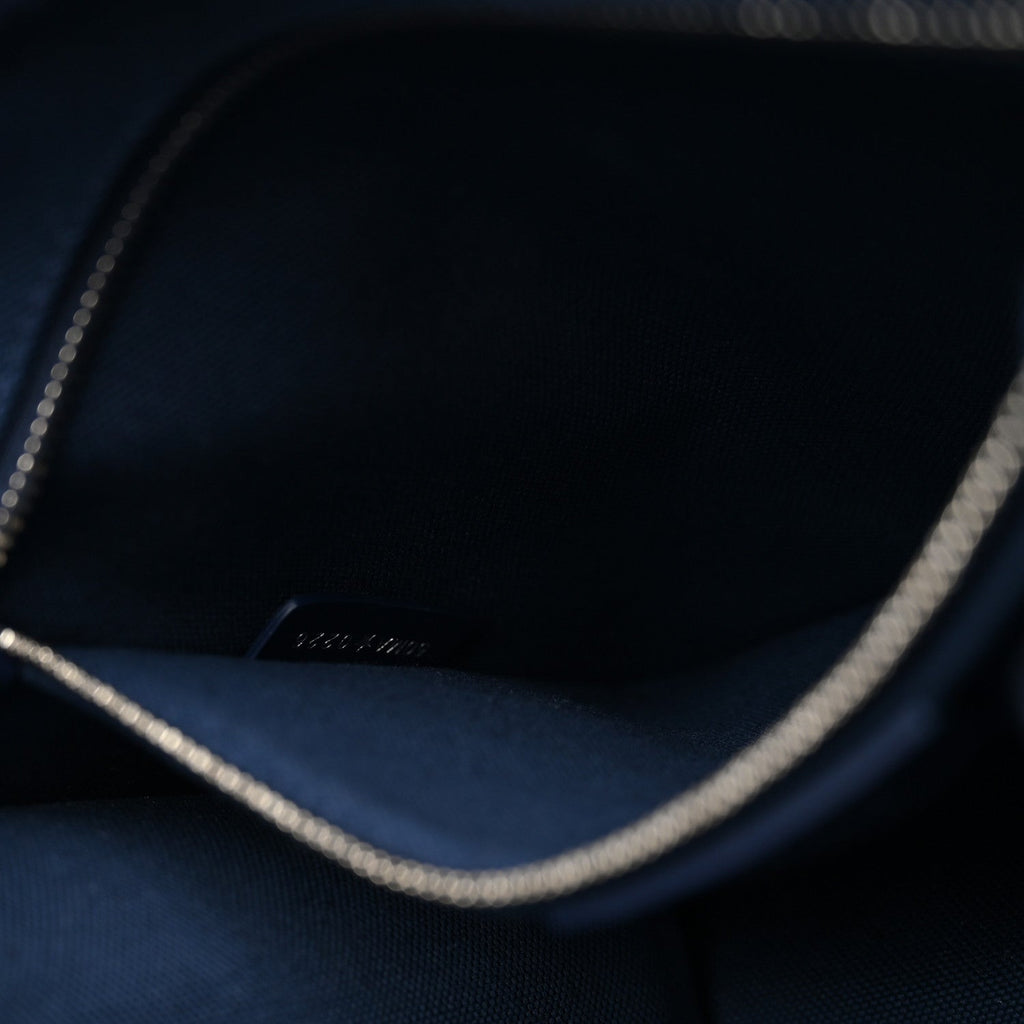 Cotton Toile De Jouy Oblique Embroidered Dior Medaillon Small Book Tote With Strap Blue White