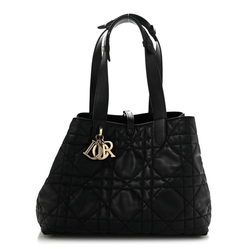 Calfskin Macrocannage Medium Toujours Black