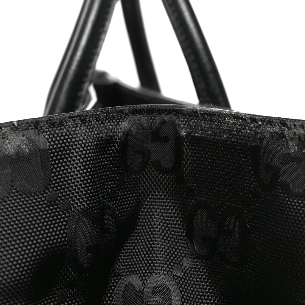 Econyl Nylon Monogram Large Off The Grid Tote Bag Black