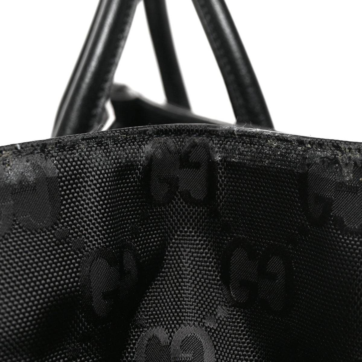Econyl Nylon Monogram Large Off The Grid Tote Bag Black