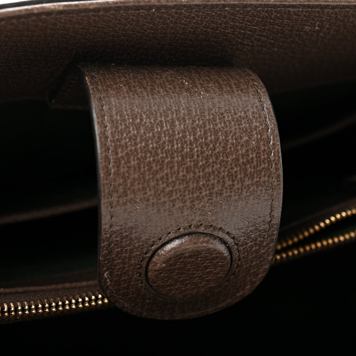 GG Supreme Monogram Web Medium Ophidia Tote Bag Brown