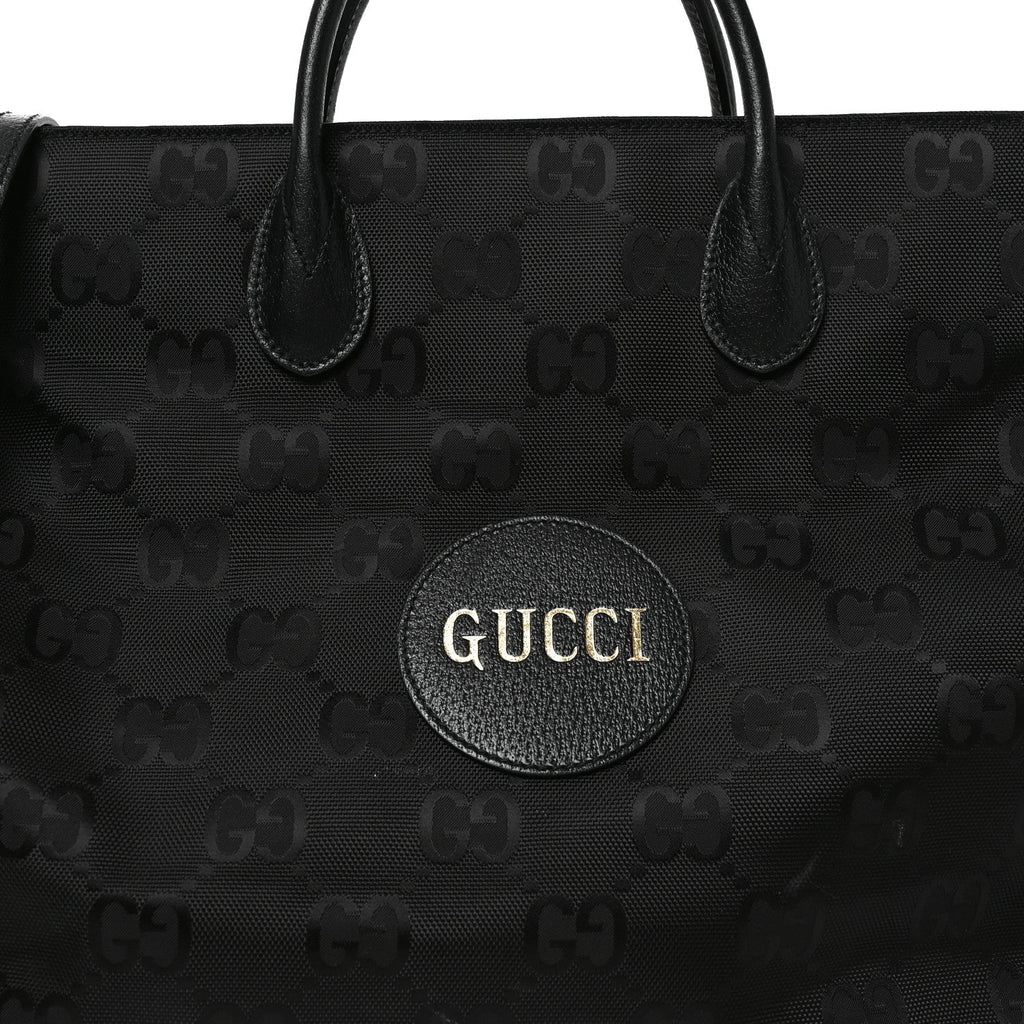 Econyl Nylon Monogram Large Off The Grid Tote Bag Black
