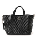 Lambskin Matelasse Medium GG Betty Tote Bag Black