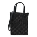 Denim Cuoio Harness GG Monogram Mini Ophidia Tote Bag Black Medium Grey