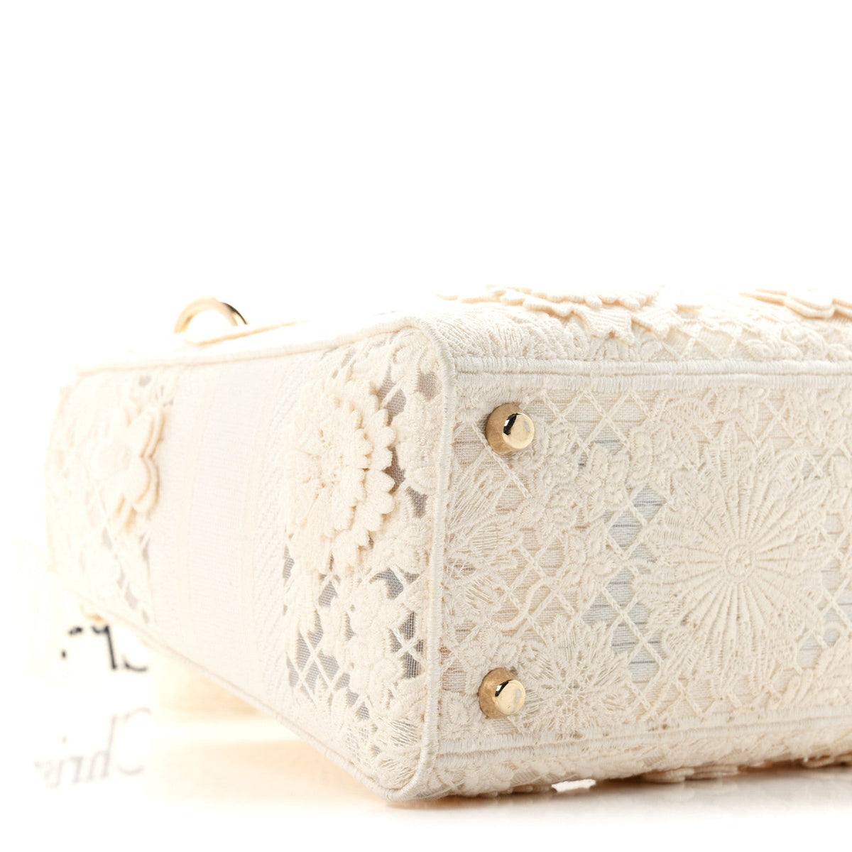 Lace 3D Macrame Embroidered Medium Lady D-Lite White