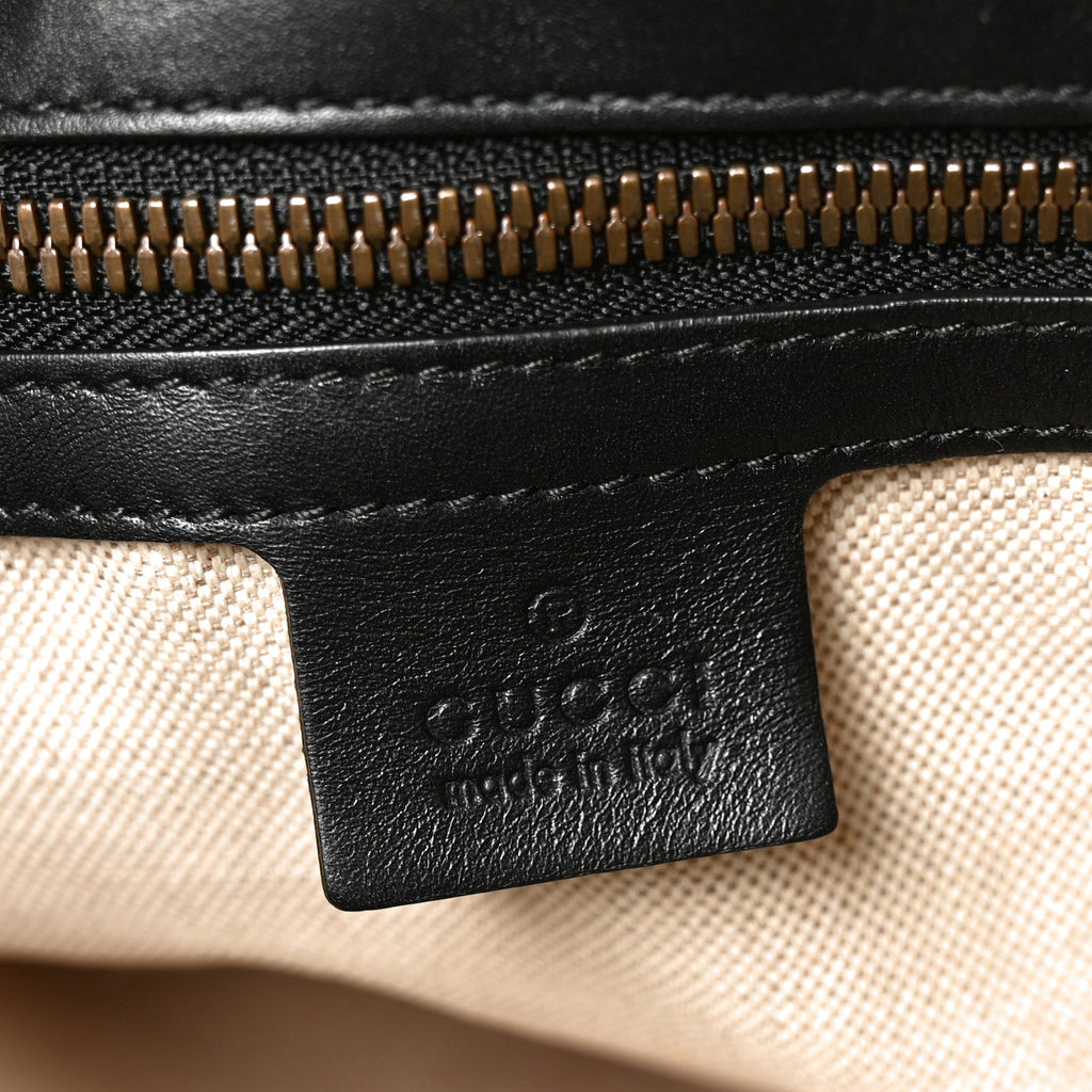 Soft GG Supreme Monogram Kingsnake Vertical Tote Black