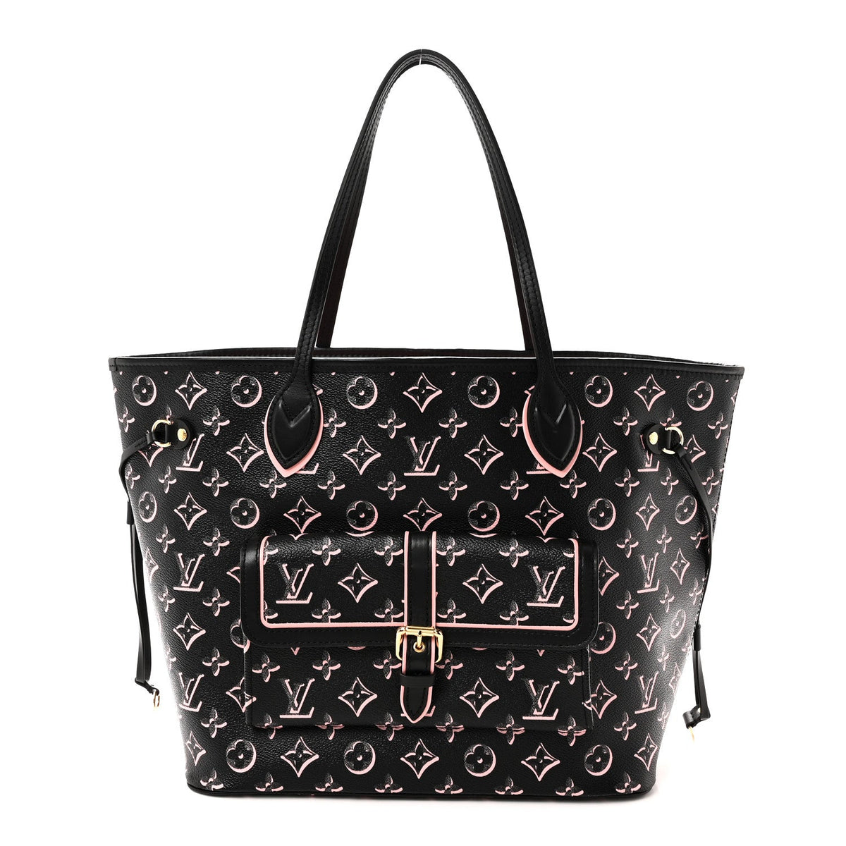Monogram Fall For You Neverfull MM Black Black