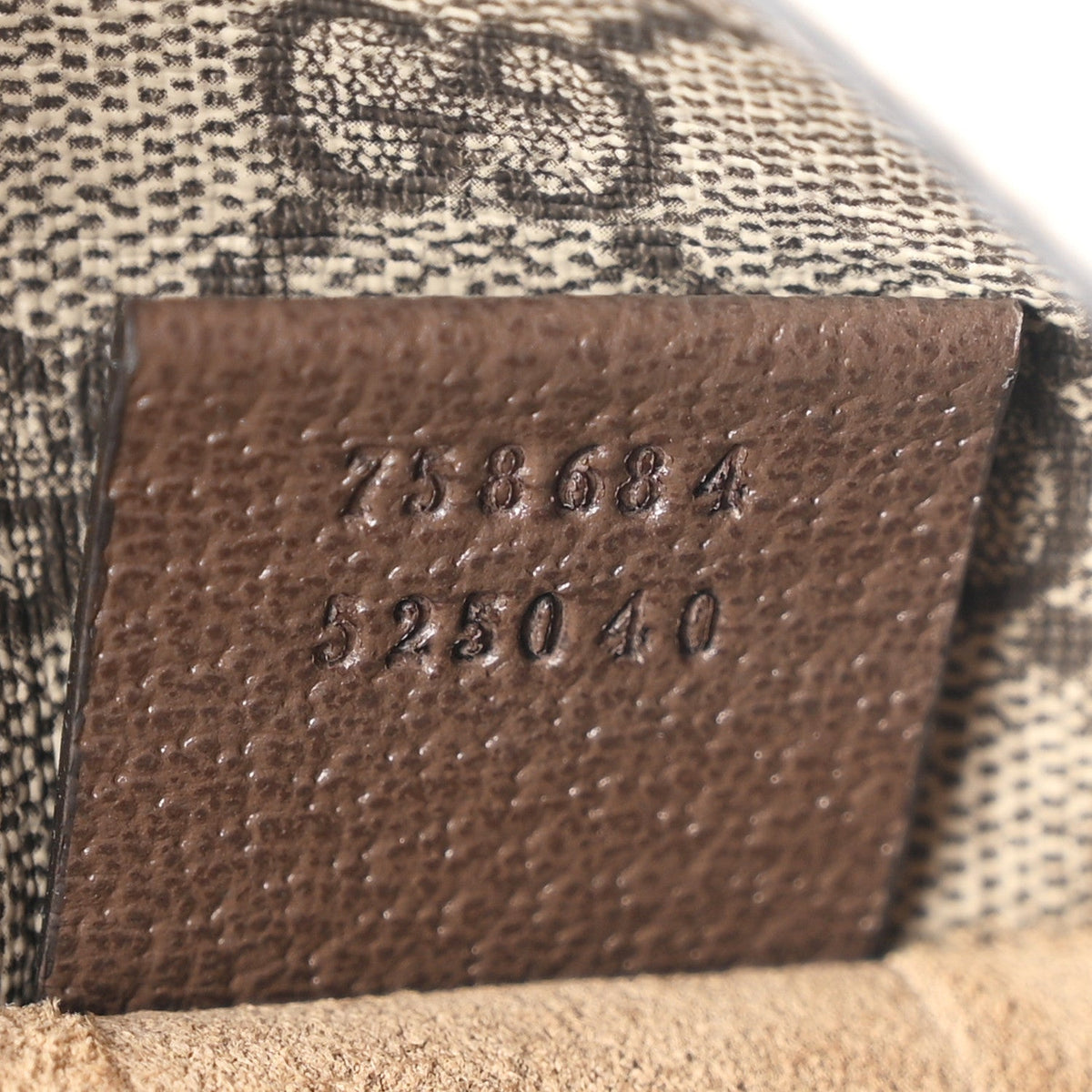 Tender GG Supreme Monogram Textured Dollar Calfskin Web Medium Jackie 1961 Crossbody Bag Beige Ebony New Acero