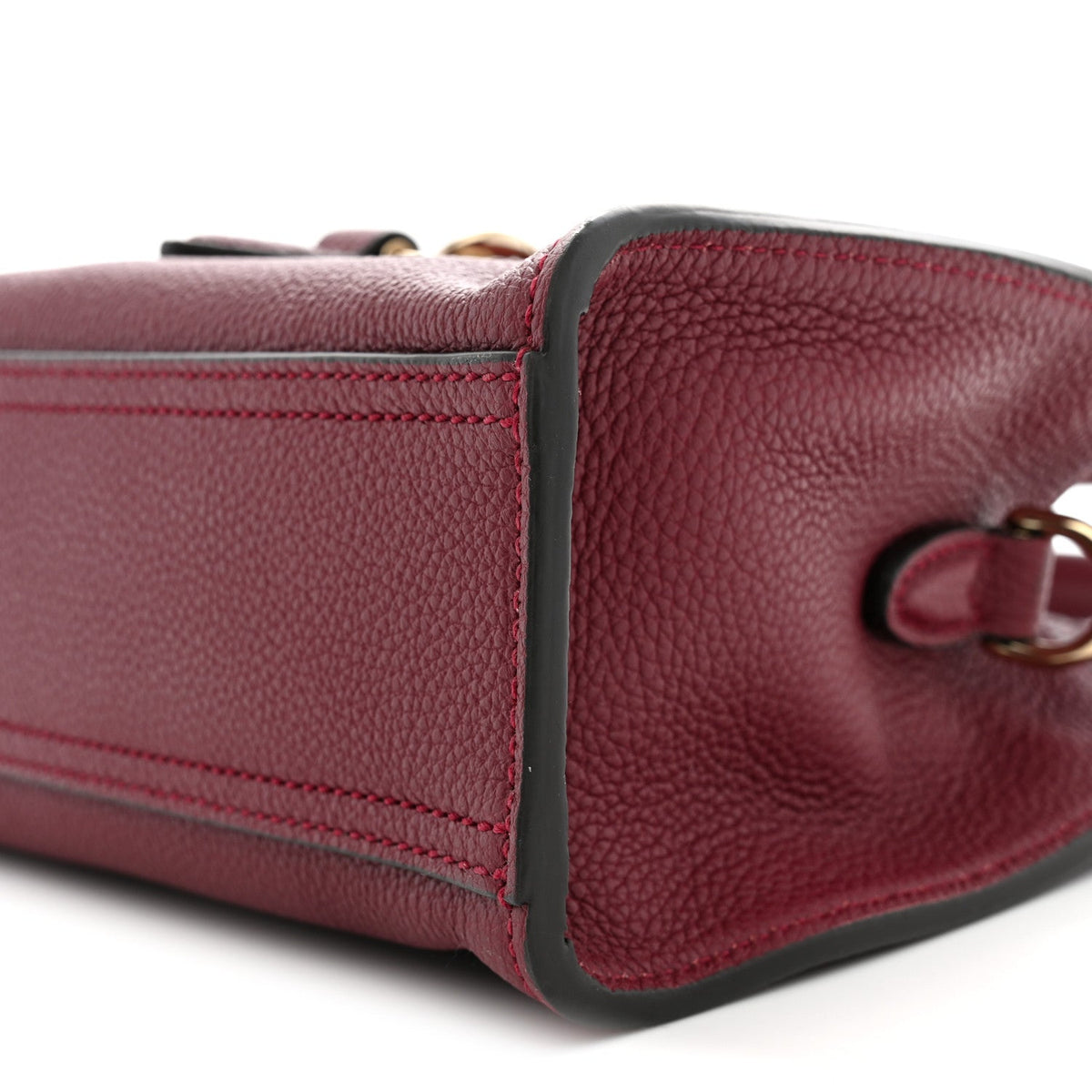 Pebbled Calfskin Small Jackie Tote Ancora Red
