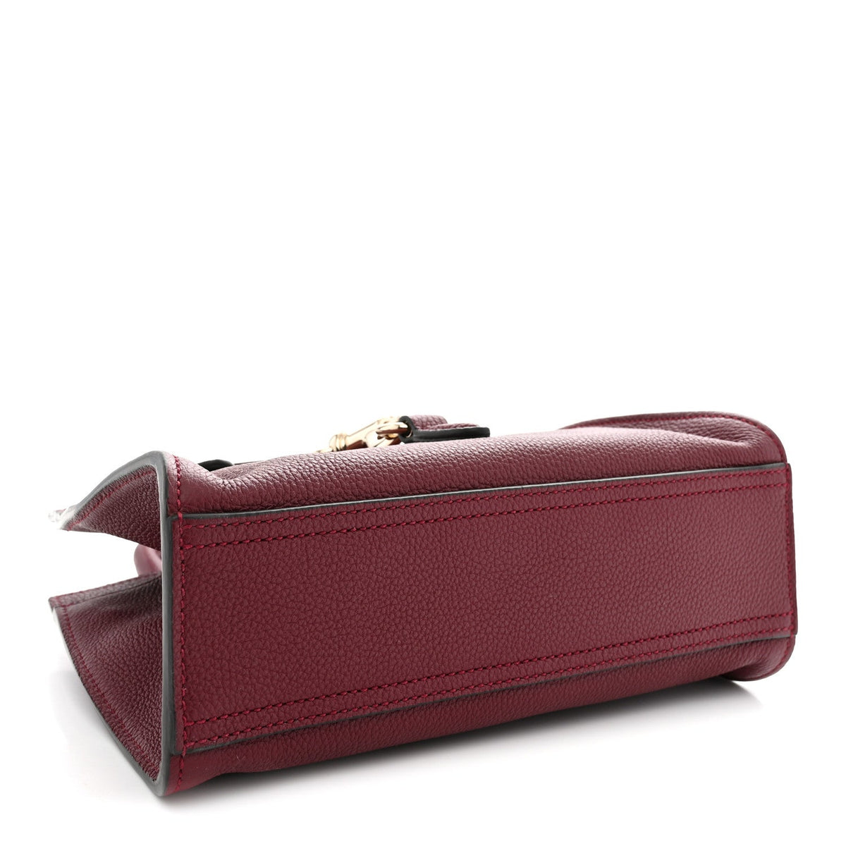 Pebbled Calfskin Small Jackie Tote Ancora Red