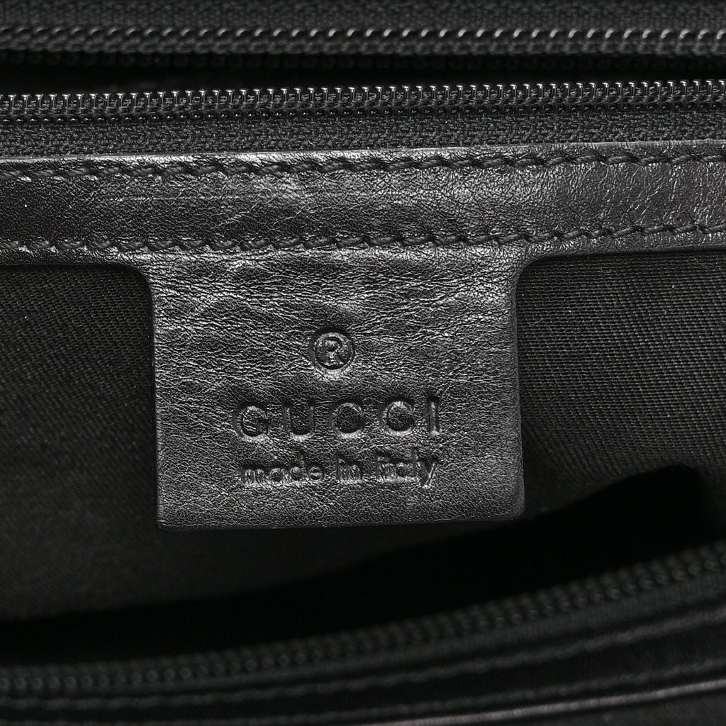 Monogram Large Punch Tote Black
