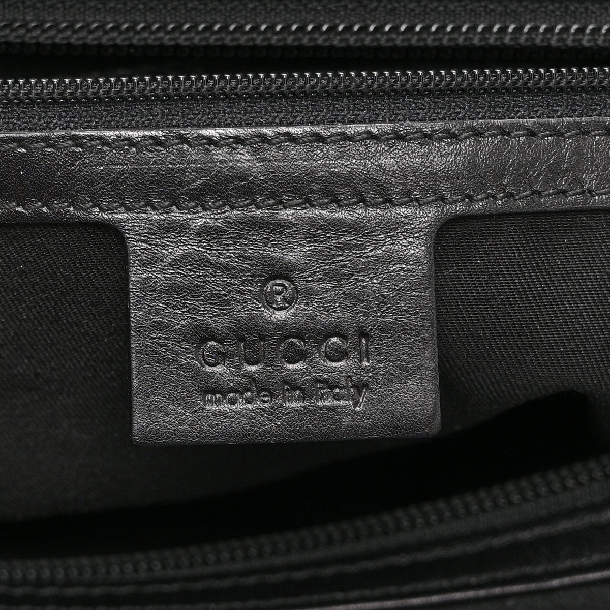Monogram Large Punch Tote Black