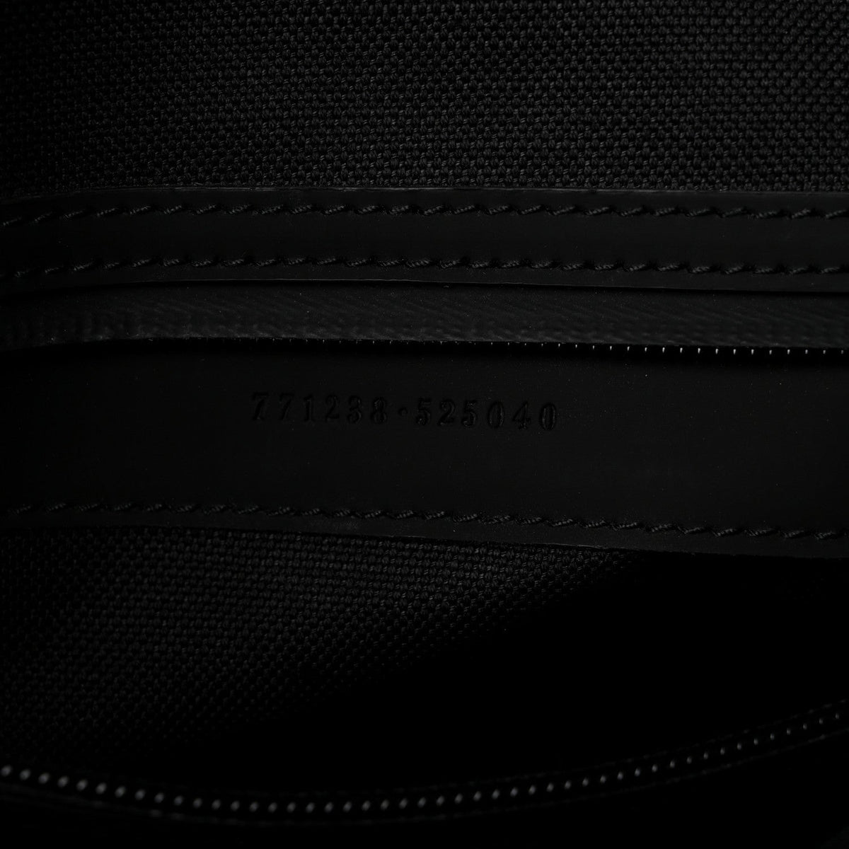Calfskin Rubber Effect Tall Convertible Tote Black