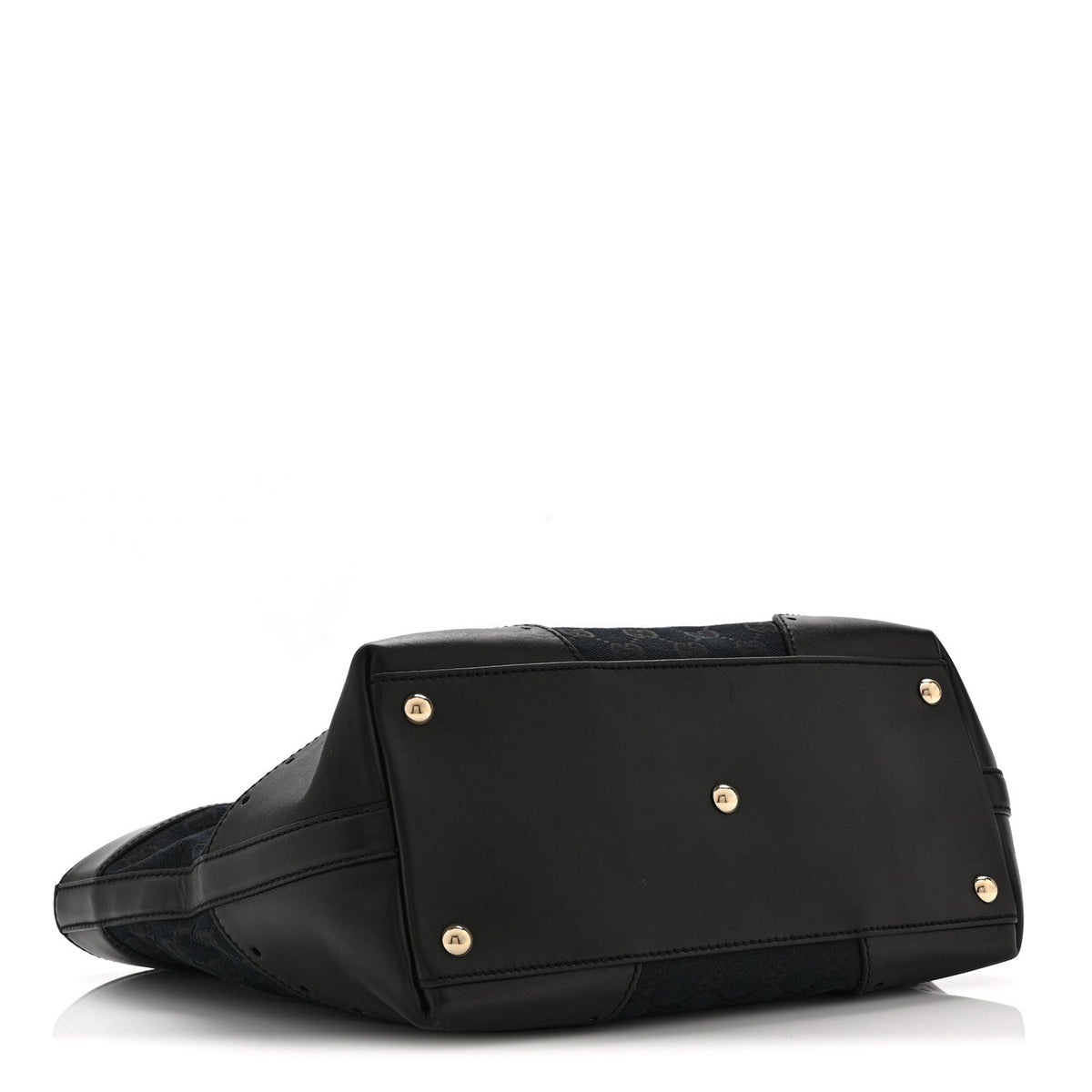 Monogram Large Punch Tote Black